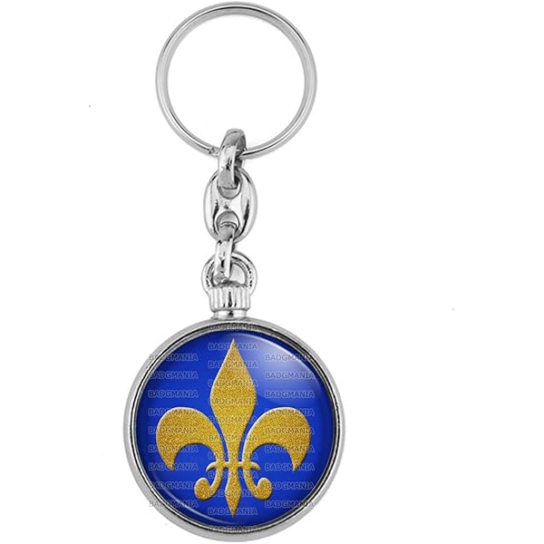 Porte-clés Corse En Métal - Forme Montre Antique - Inscription 'So Corsu Ne So Fieru' - Idée Cadeau Originale