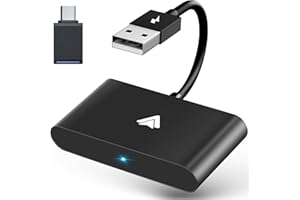 Navani Android Auto Wireless Adapter Supports Watching Youtube, 2023 Upgrade Dongle for Cars with Wired Android Auto, Android Auto Adapter Bluetooth 5 GHz WiFi Auto-ConnectStable Easily, Black