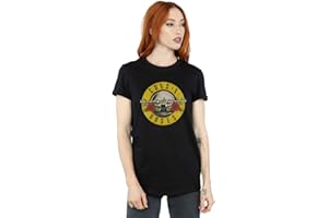 Guns N Roses Women's Bullet Logo Boyfriend Fit T-Shirt