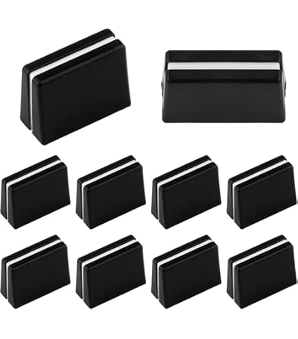 Set 8 Tappi Per Manopole Reloop - Bianchi, Rivestimento In Gomma, Per Mixer DJ