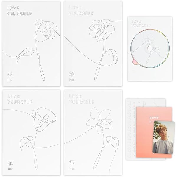 BTS - LOVE YOURSELF 承 [Her] [L.O.V.E versions SET] 4 CD+4