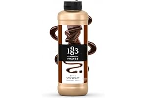1883 Maison Routin Chocolate Sauce 500ml – Gourmet Topping for Desserts, Cocktails, Hot Chocolates, Made with Natural Cocoa, Vegetarian, Nut-Free, Gluten-Free, Squeezy Bottle for Easy Use