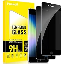 Pellicola Privacy Vetro Temperato 9H Per IPhone SE/8/7/6/6S (4.7") - 2 Pezzi, Anti-Spia, Copertura Completa