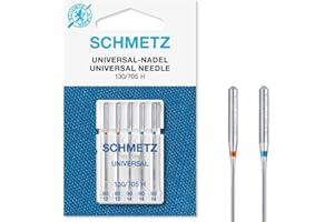 SCHMETZ | 5 Aghi per macchine da cucire | Universale | 130/705 H | Spessore 80/12-90/14