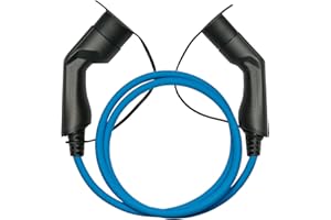 ‎KABELMEISTER Kabelmeister Typ 2 Ladekabel | 10m lang - blau | 11 kW - für Elektro- und Hybridfahrzeuge - 16A | 3-Phasig | Mode 3 - geeignet für PHEV, BEV & EV