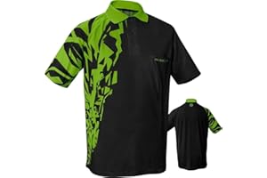 ‎HARROWS Rapide Harrows Darts Shirt – Schwarz & Grün – S bis 5XL