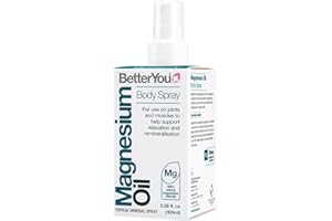 BetterYou Magnesium Supplement, High Strength Magnesium Oil Spray | Natural Vegan Magnesium Chloride Liquid for Sleep, Muscle Recovery Use for Feet and Legs, 600 Sprays, Made in UK