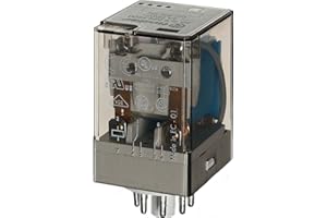 BEST PRICE SQUARE Finder Serie 60 - Rele Industrial octal 24vdc 2 contactos pulsador +indicador