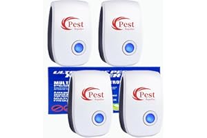 HEEGFF Ultraschall Schädlingsbekämpfer, 4 Stück Mäuseabwehr Mäusevertreiber Ultraschall & Elektronische Insektenschutzmittel, Pest Control Repeller für Mäuse Ratten Mücken Kakerlaken Spinnen Fliegen