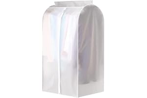 Sunydog Funda Protectora de Ropa para Ropa,Cremallera Completa Bolsa de Almacenamiento de Ropa Colgante Translúcida a Prueba de Polvo Bolsa de Almacenamiento Colgante Impermeable para Armario