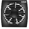 Hindware Zorio Ax Neo 100mm Exhaust Fan with Low Noise, Powerful Air Suction and High Speed, For Kitchen or Bathroom With Overload Protection For Odourless, Clean and Fresh Air (Black)
