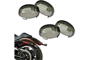 YHMTIVTU Lot de 4 couvercles de clignotants pour Harley Sportster Street Glide Road King Softail Dyna