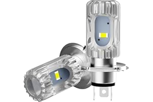 AURORIONCG HS1 Ampoules LED H4 Phares Moto 1200LM 10W pour HS1 12V 35/35W Ampoules DC 9-80V