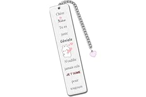 HZBLAZ Marque-pages Inspirants Cadeaux Noël pour Fils Fille Amie Anniversaire Souvenir Graduation Petit-fils Petite-fille Encourager Personnalisé Sœur Frère Souvenir Femmes Hommes Adolescents (Nièce)