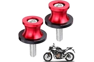 UIEXAY 2Pcs M8 Diabolos Moto, Paire Universelle De Cliquets M8 Pour Fourche Arrière(Rouge)