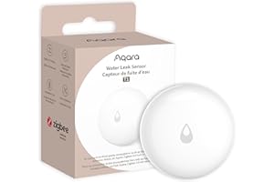 Aqara Czujnik wycieku wody T1, natychmiastowe ostrzeżenia powodziowe, sonda zanurzona, Apple HomeKit, Alexa, Google Home, SmarThings, kompatybilny z IFTTT, bezprzewodowa ochrona łazienki / kuchni