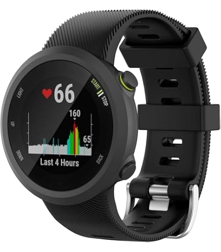 Vhbw Ersatz-Armband Für Garmin Forerunner 745 – Schwarzes Silikonband, 12,1 + 9,2 Cm