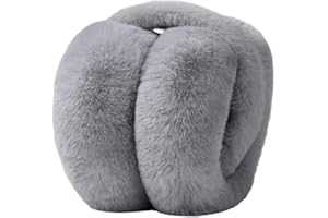 ROSSRORE Women's Winter Faux Fur Ear Muffs, Warm Thick Foldable Outdoor Ear Covers Headband, Multi-Color Available, Unisex