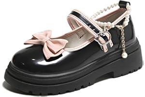 Ulalaza Femmes Lolita Chaussures Talon Mary Jane Dentelle Chaussures à Semelle avec nœud Kawaii Mignon Cosplay Wedge Boots Cross Lacet Block Talon Sweet Style