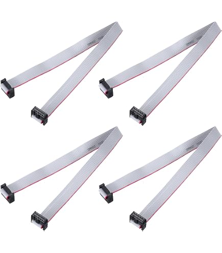 DMiotech 20-Pin Flachbandkabel 128cm – Regenbogenkabel Für Breadboard & Elektronik