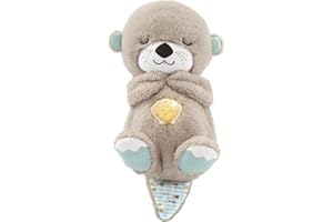 Fisher-Price Nutria Hora de Dormir - Peluche Musical - Con Movimiento, Sonidos y Luces Relajantes - Regalo para Bebés de 0+ Meses (FXC66)