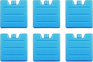 VonBueren Mini mattonelle refrigeranti | per Il Contenitore del Pranzo | Borsa frigo | 6 Pezzi