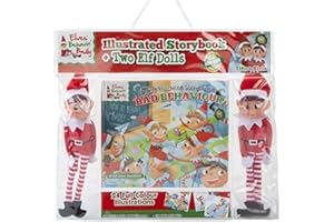 Elves Behavin' Badly, Elfie's Illustrated Storybook of Bad Behaviour - 24 páginas para colorear con muñecas Elfie y Elvie de 2 x 10 pulgadas