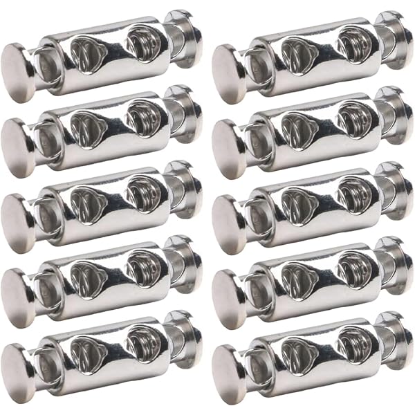 10 Serre-Câbles En Acier - Pour Câbles 1 à 2.4mm - Fixation Rapide Pour Cordonnerie & Bricolage