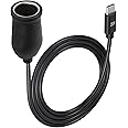 MAKINGTEC USB C to Lighter Adapter, 20V USB Type-C Male Plug to Lighter Adapter Cable, works with a 45W~100W PD USBC Charger, for Dash Cam, GPS, Car LED light Strips