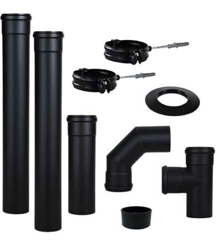 Tubo per stufe a pellet 'light' ø 100x500 mm SAVE Tubo per stufe a pellet 'light' ø 100x500 mm SAVE