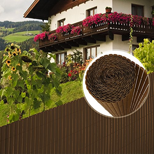 Sichtschutz Zaun für Außenbereich | braun | Größe wählbar (120x300cm) - 6