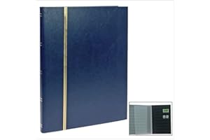 SAFE 157-4 livre de classement pour album de timbres avec noir 32 pages | avec gaufrage ligne dorée sur la couverture et le dos