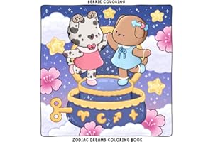 Berrie Coloring Zodiac Dreams: Cute and Cozy Coloring Book for Adults & Teens Featuring Adorable Animal Characters and Dreamy Scenes (Cute & Cozy Coloring Books)
