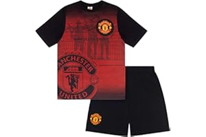 Manchester United Boys Pyjamas Short Kids OFFICIAL Football Gift