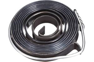 Sourcing Map Drill Press Quill Return Spring, 59 x 10 x 1.5mm, 1540mm/60.6inch, Hook Mounting, Chemical Blackening, Versatile Drill Press Part
