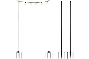Relaxdays ljusslinga, 4-pack, 3 m, trädgård, utomhus