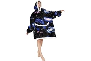 SPSHODOW Coperta con Cappuccio Oversize - Coperta Indossabile in Pile Sherpa da Donna Adulta Coperta con Cappuccio Gigante Calda e Accogliente Felpa Soffice per Donna e Uomo