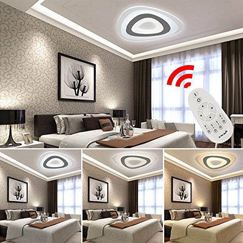 Preisvergleich Produktbild Hengda® 24W LED Deckenleuchte LED Deckenlampe Extrem flach Beleuchtung Wohnzimmerleuchte Dimmbar Energiesparende Modern mit Fernbedienung [Energieklasse A++]