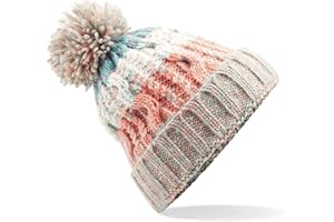 ASVP Shop Corkscrew Cable Knitted Bobble Hat Plain Mens Womens Beanie Warm Winter Pom Wooly Cap