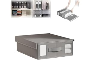 GENERIC Flavenly Bed Sheet Organizer,Sheet Organizers and Storage,Foldable Bed Sheet Organizers and Storage for Blanket,Duvet Cover Set,Bed Sheet Set,Sheets Organizer for Linen Closet with Zipper (B)