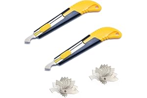 YouU 2 Cutter Coupe Verre Synthétique et 20 Lames de Rechange Incluses