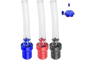 Momeski 3 Stück Motorrad Kraftstoff Tankdeckel Ventil Entlüftung Schlauch, Universal Tankdeckel Air Vent Schlauch Aluminium Kraftstofftank Entlüftung Ventil für 50cc 70cc 110cc 125cc