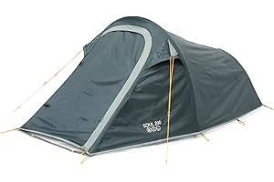 Vango Soul Tent with Darkened Bedroom, Compact, Lightweight, Tunnel, Easy to Pitch, Backpacking, Festivals, Wild Camping, Hiking, 3000mm HH
