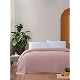 Macar Tek Kişilik Pike Pamuklu Yatak &Ouml;rt&uuml;s&uuml; 170x230 Pembe