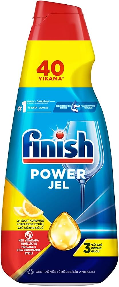 Finish Hepsi Bir Arada Jel Bulaşık Makinesi Deterjanı 1000 ml Limonlu