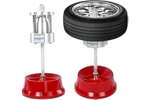 COCOARM Equilibrador de Ruedas Equilibrador Helices Portátile para la Mayoría de Los Coches y Camiones Ligeros Plata y Rojo
