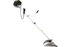 WILTEC Petrol 2 in 1 Garden, Brushcutter and Grass Trimmer with 1.76HP, 1.3 kw, 52 ccm and 6500 r/min
