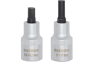 DAKCOS 2pcs 1/2" guida attrezzo divaricatore per montanti, 5,5 x 8,2 mm e 5 x 7 mm, presa per montanti per alloggiamento cuscinetto ruota