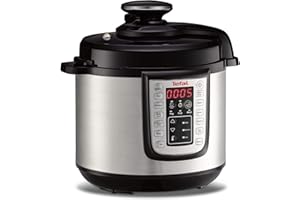 TEFAL CY505E10 Fast+Delicious Multicuiseur, 25 programmes, Cuisson pression, Technologie de pression securisee, Jusqua 6 personn