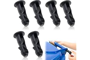 TWCYWS 3 Pairs Wheelie Bin Compactor Wheelie Bin Lid Hinge Pins, Wheelie Bin Locks Wheelie Bin Hideaways Wheelie Bin Pins for Lid UK, Wheelie Bin Lid for 120 /240L/660L Wheelie Trash Bins(Black)